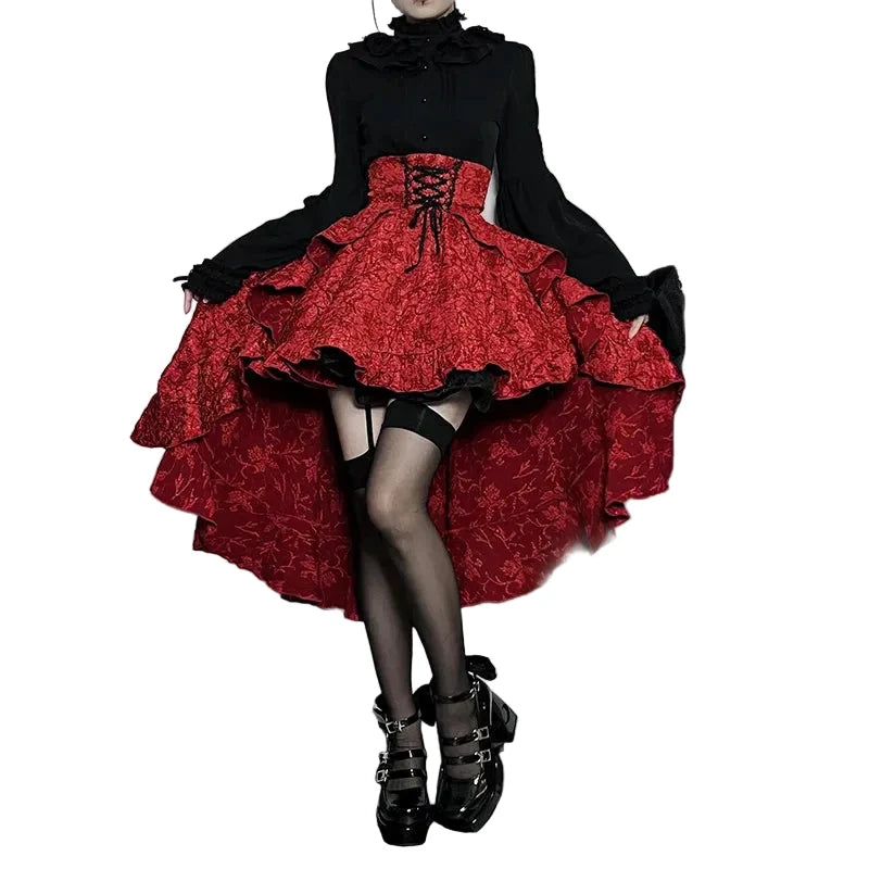 Women's Lolita Skirt - primary photo, shown with a person (1 of 2)