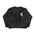 Unisex Charcoal Angel Knit Pullover - front studio view