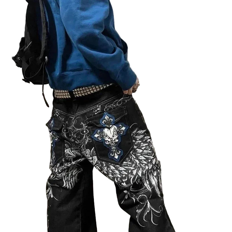 Men's Gothic Jeans - primary photo, shown with a person (1 of 2)