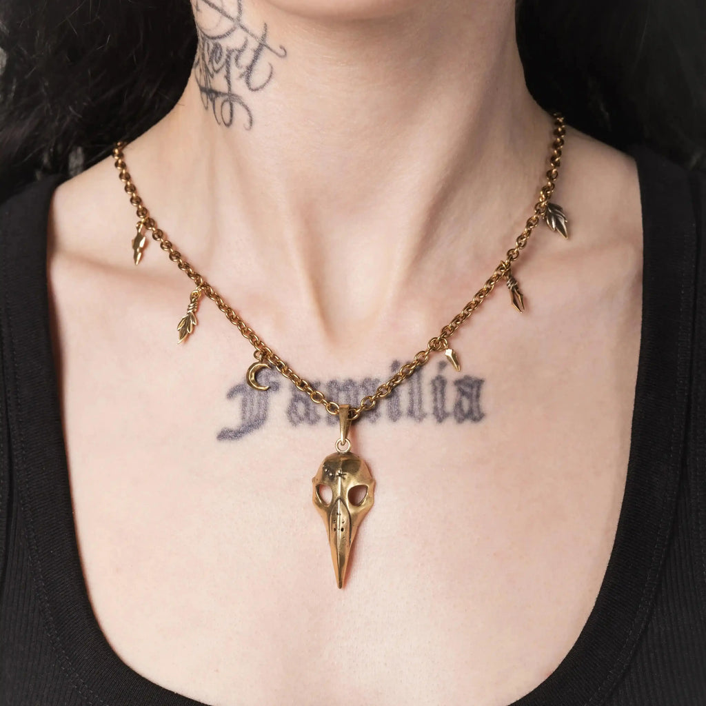 AUGUR SKULL NECKLACE (SILVER)