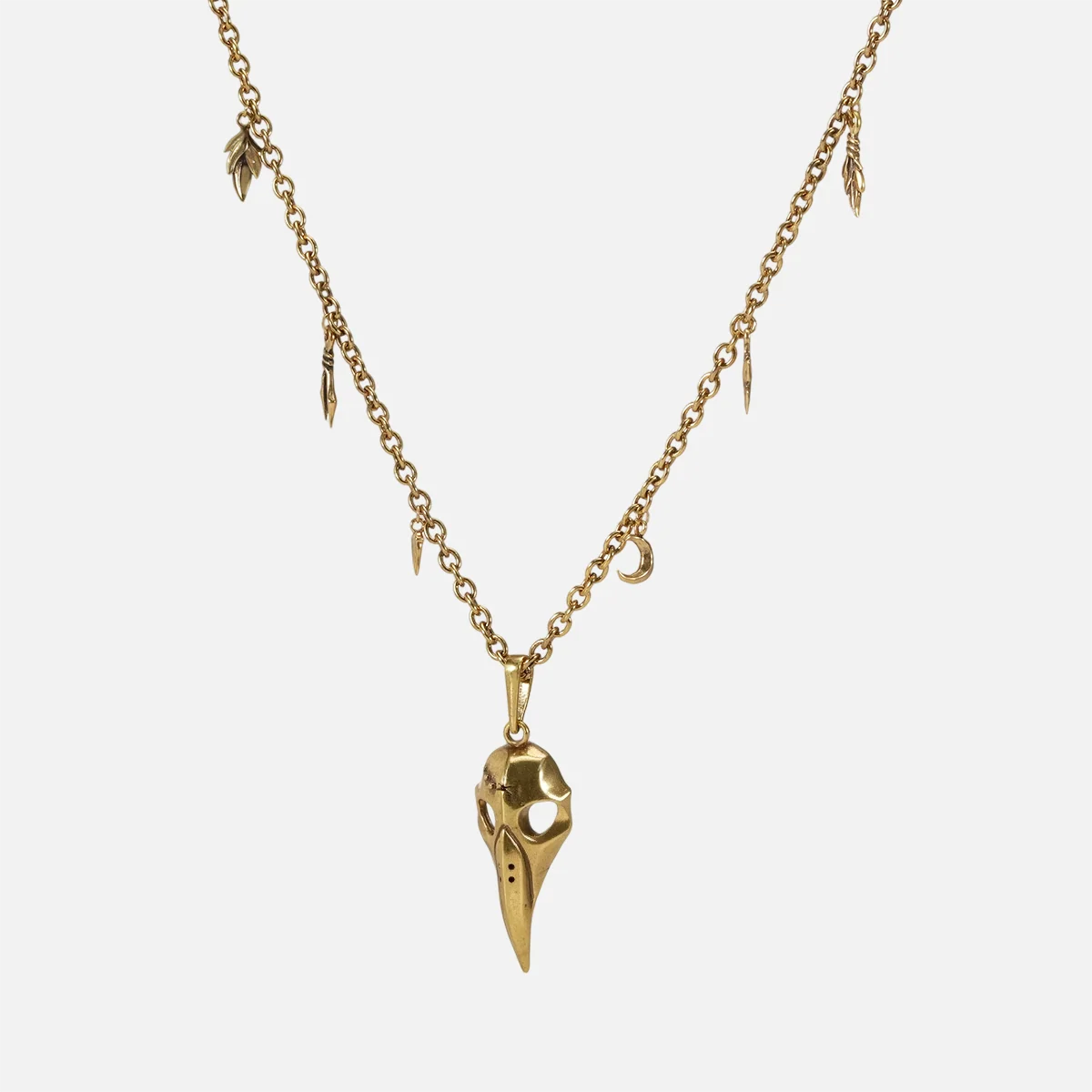 AUGUR SKULL NECKLACE (SILVER)