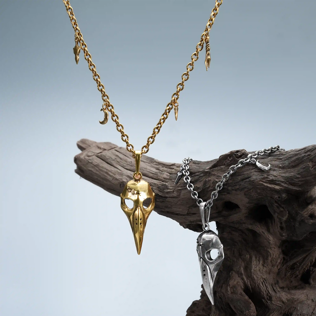 AUGUR SKULL NECKLACE (SILVER)