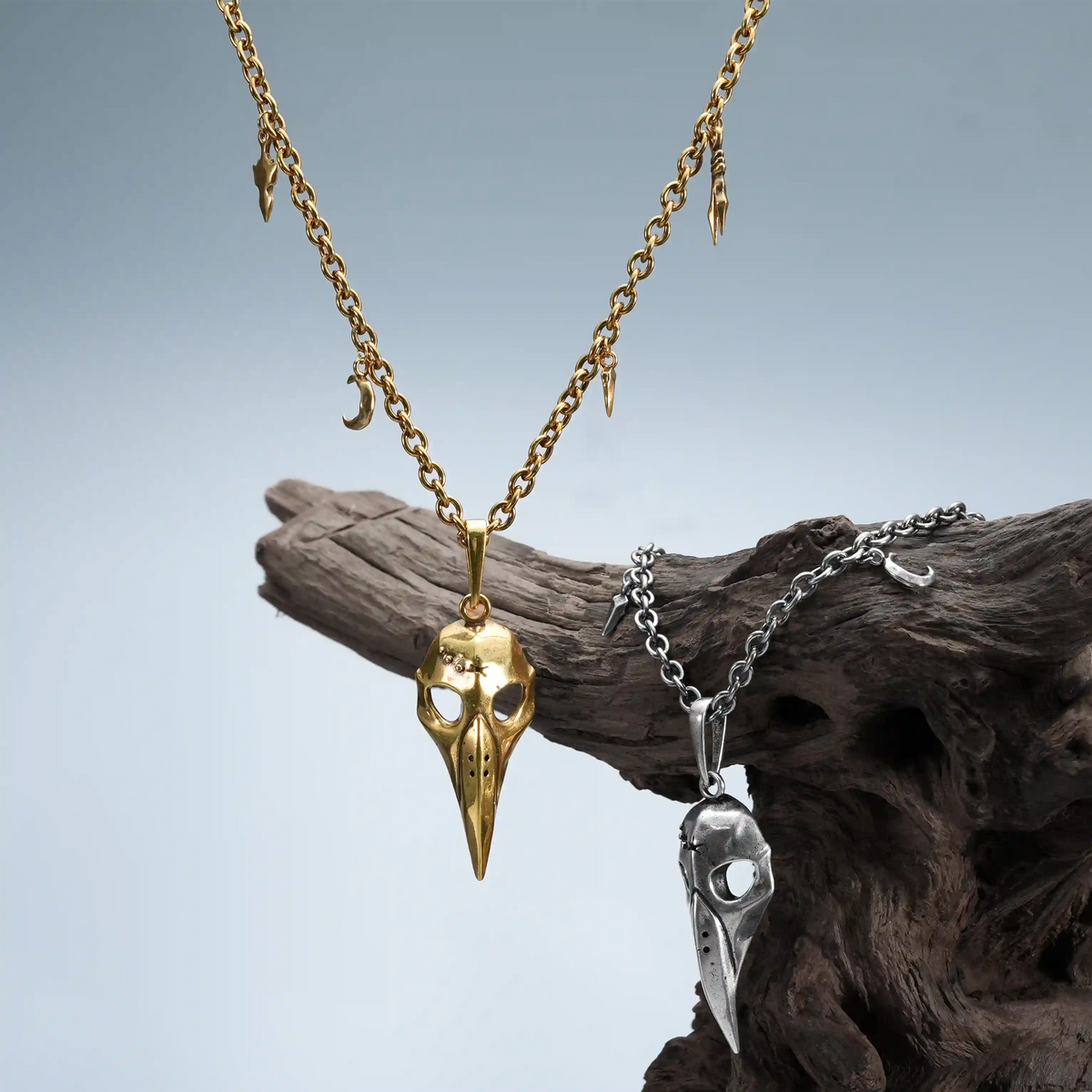 AUGUR SKULL NECKLACE (SILVER)