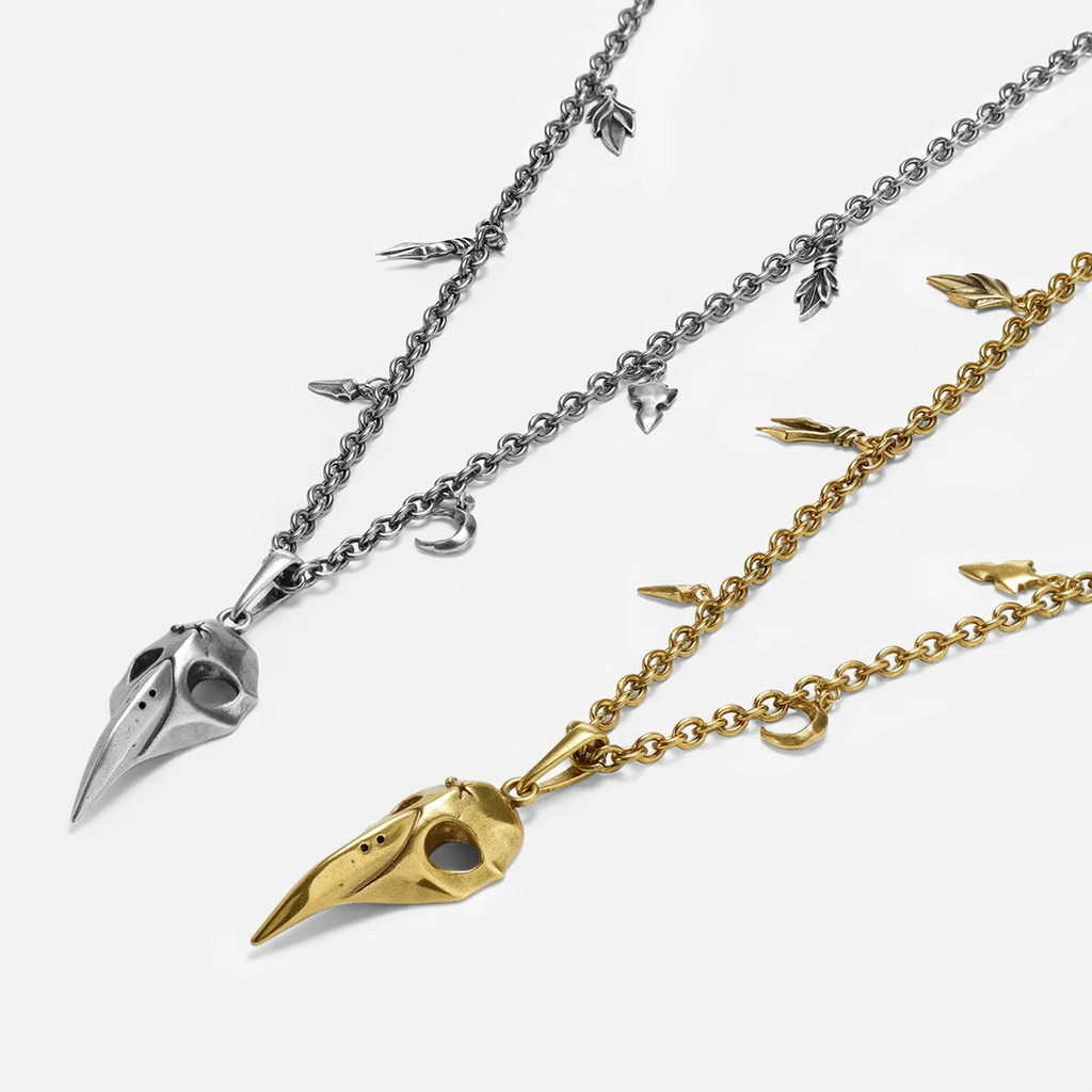 AUGUR SKULL NECKLACE (SILVER)