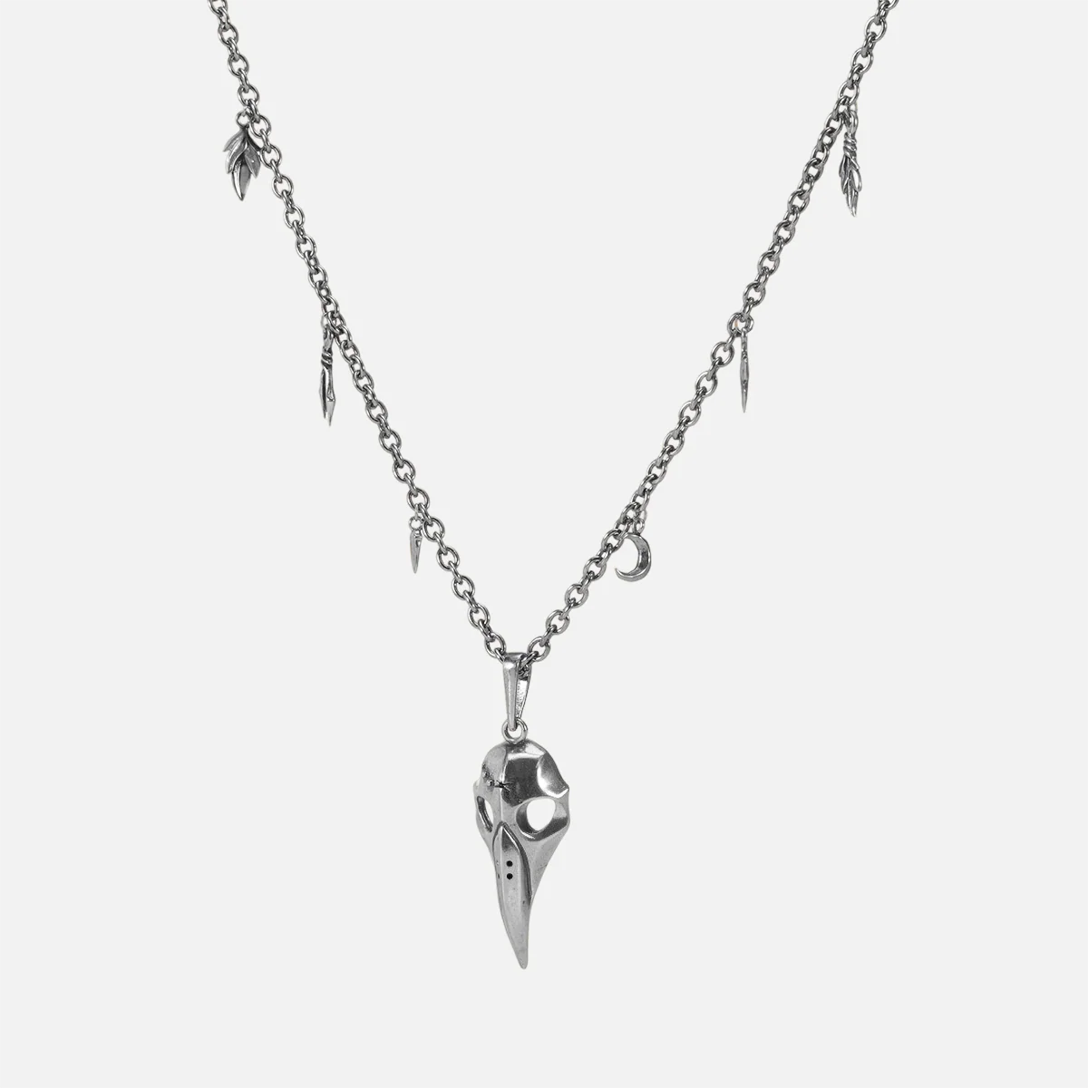 AUGUR SKULL NECKLACE (SILVER)