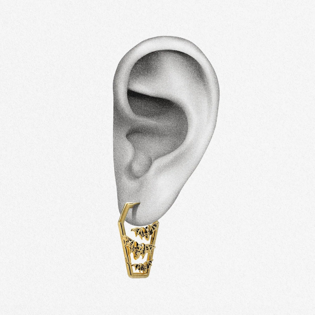 BAT TOMB EARRINGS