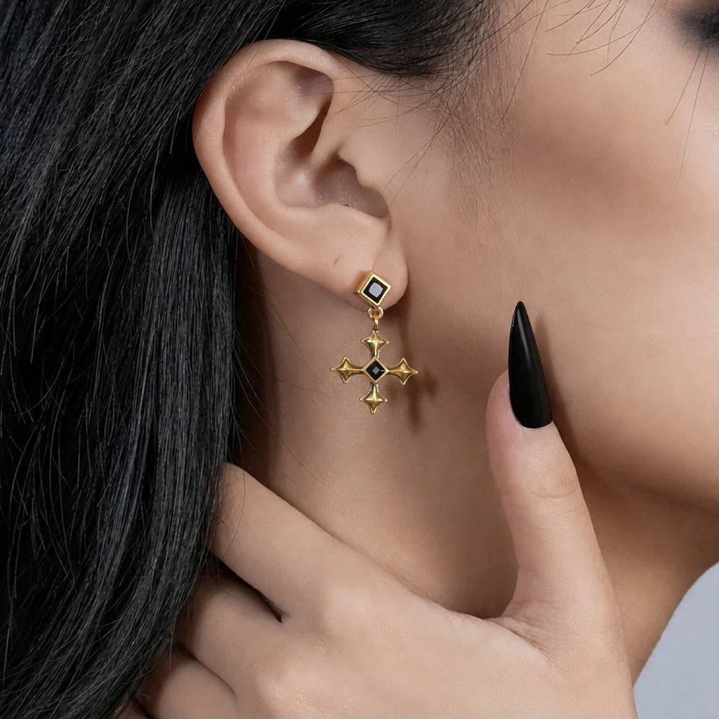 BLACK TESTAMENT EARRINGS
