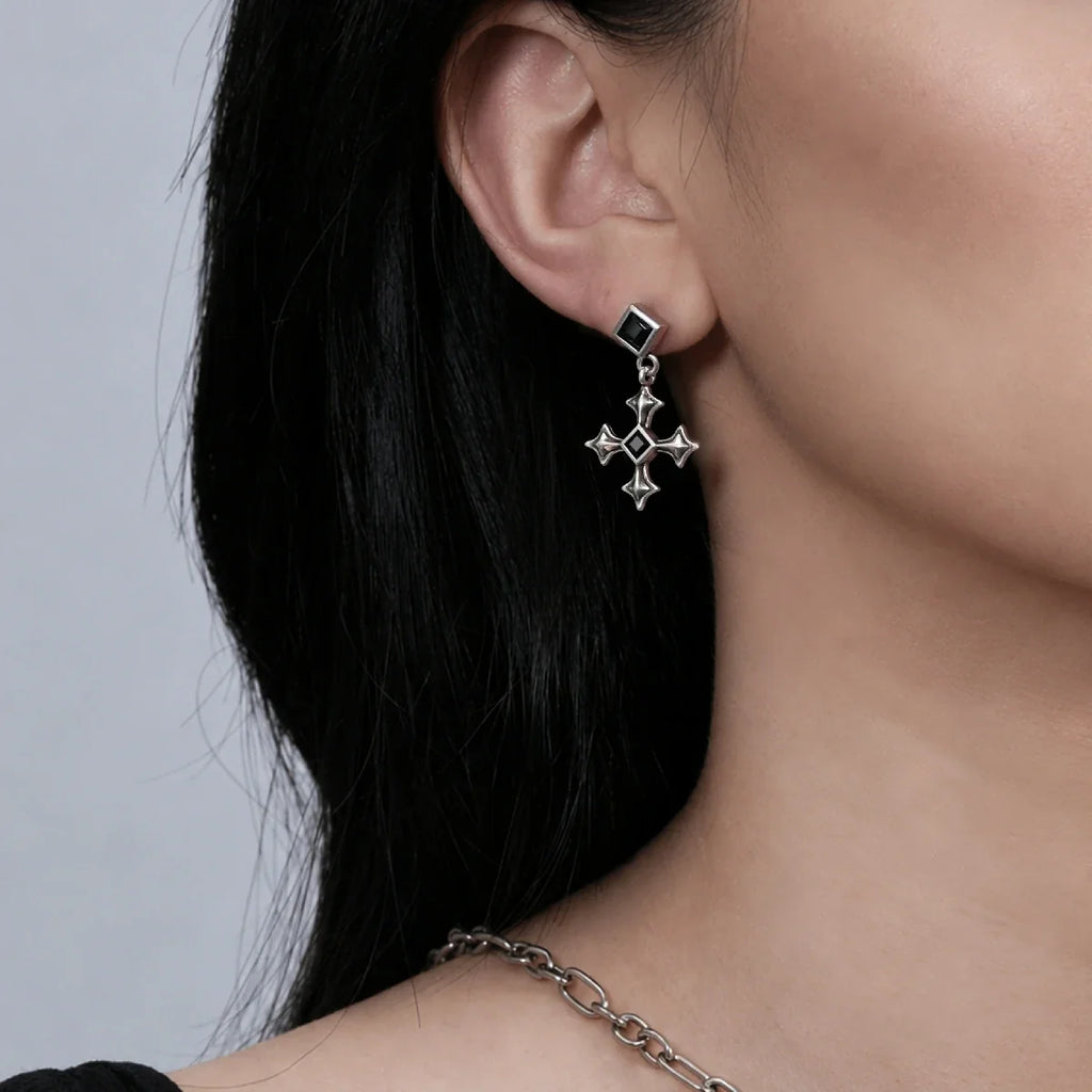 BLACK TESTAMENT EARRINGS