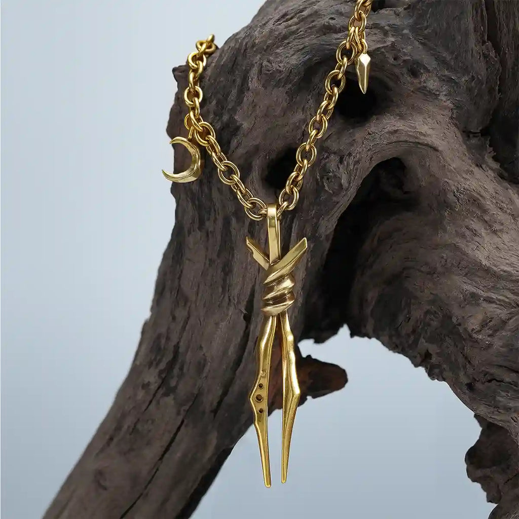 BOUND TWIN NECKLACE (SILVER)