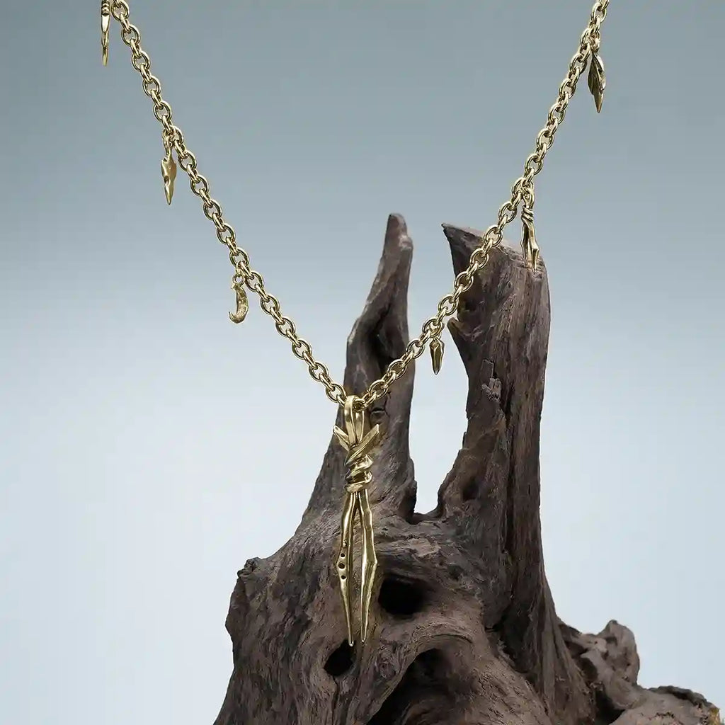 BOUND TWIN NECKLACE (GOLD)