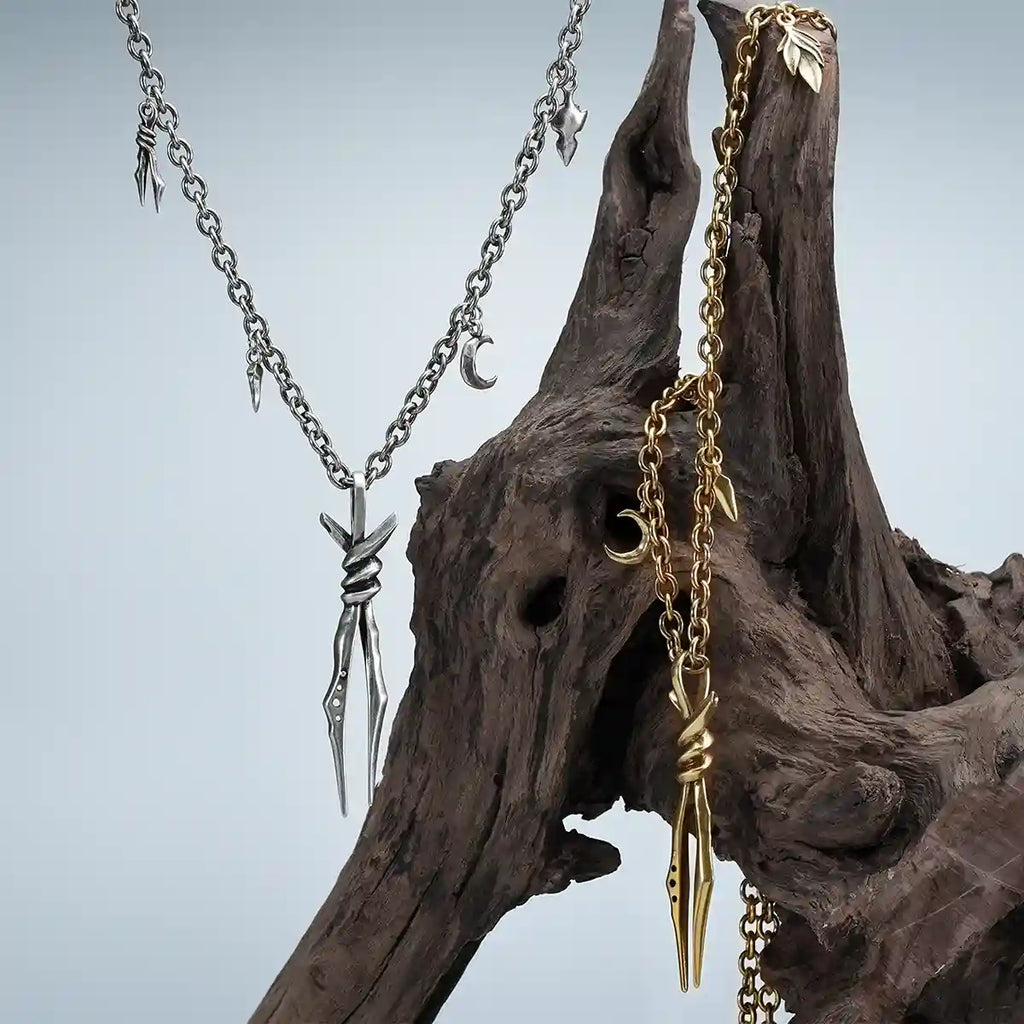 BOUND TWIN NECKLACE (GOLD)