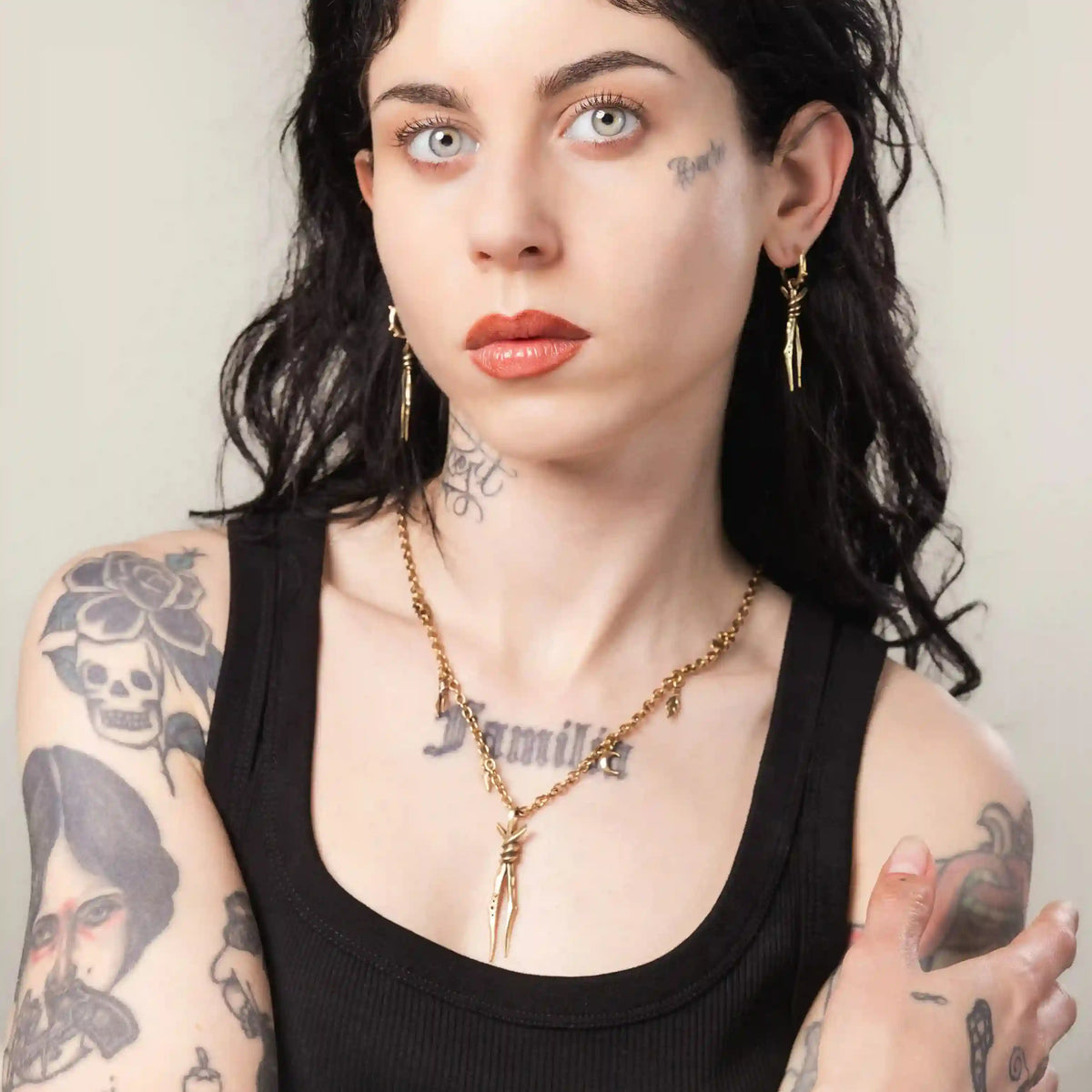 BOUND TWIN NECKLACE (SILVER)