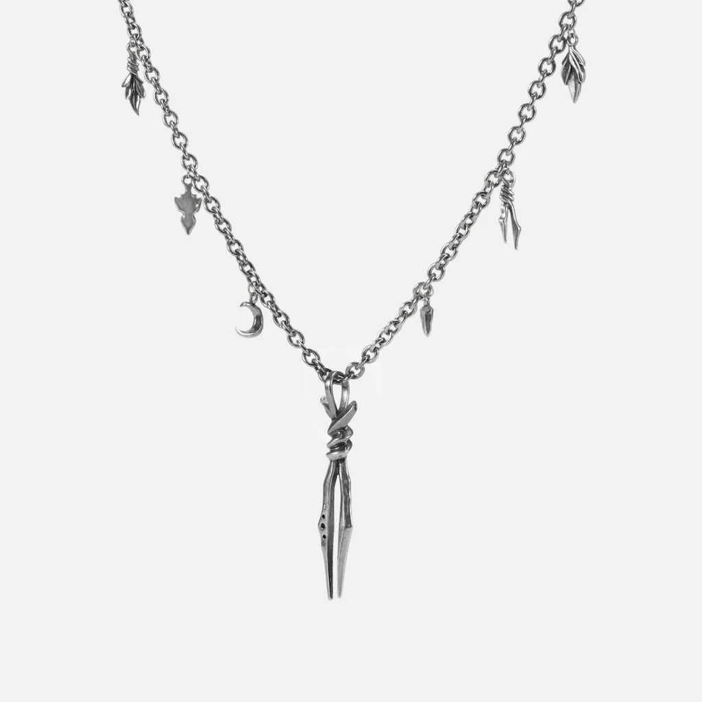 BOUND TWIN NECKLACE (SILVER)