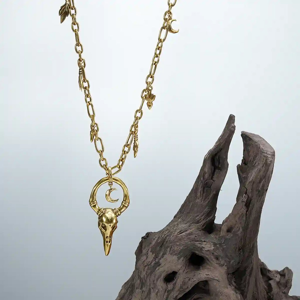 CROW WARD NECKLACE (GOLD)