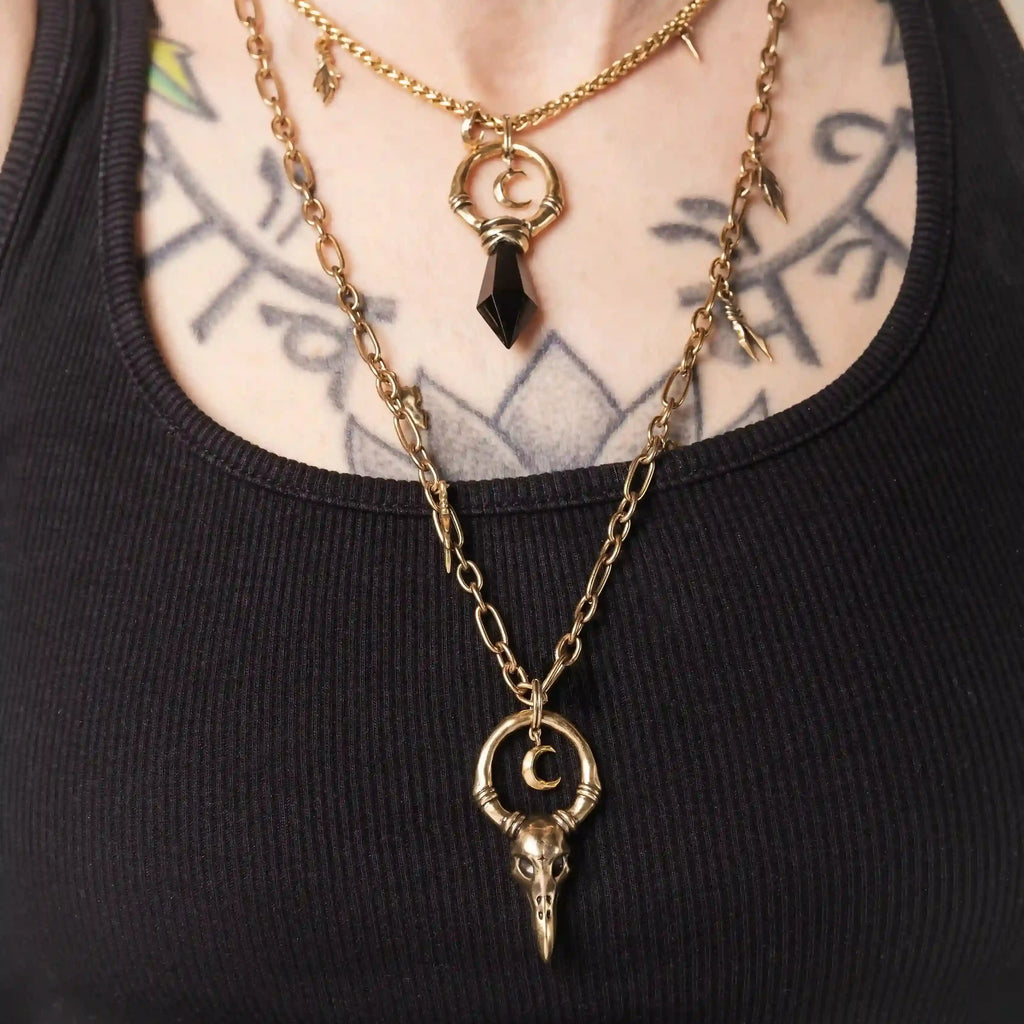 CROW WARD NECKLACE (GOLD)