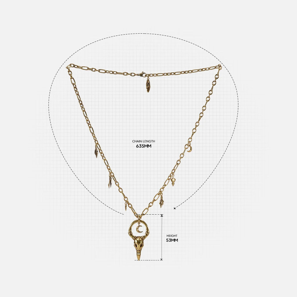 CROW WARD NECKLACE (GOLD)