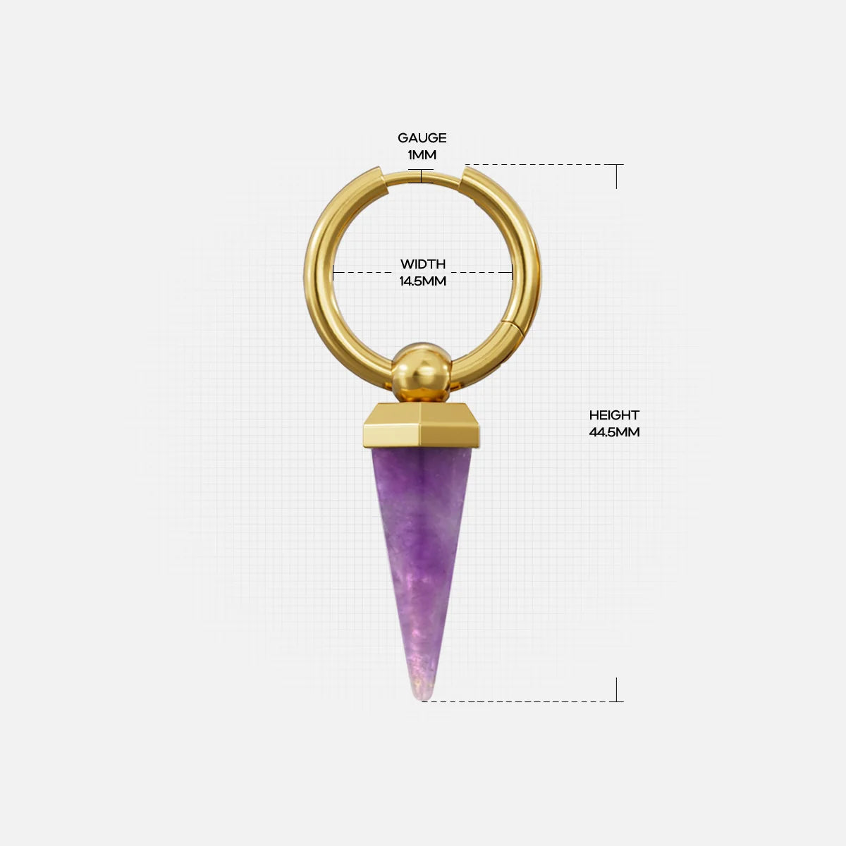 CRYSTAL PRISMATIC EARRINGS