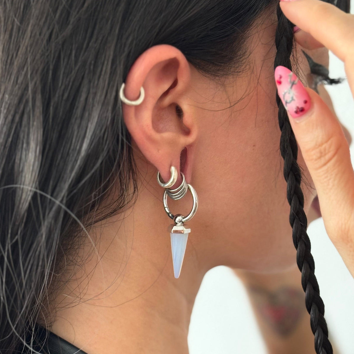CRYSTAL PRISMATIC EARRINGS