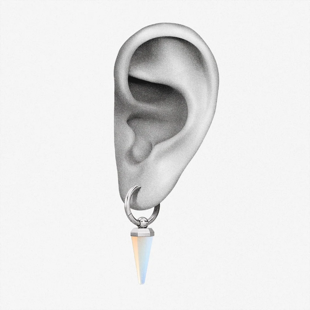 CRYSTAL PRISMATIC EARRINGS