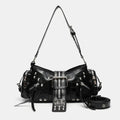 Midnight Studded Gothic Shoulder Bag - front studio view (1 of 3)