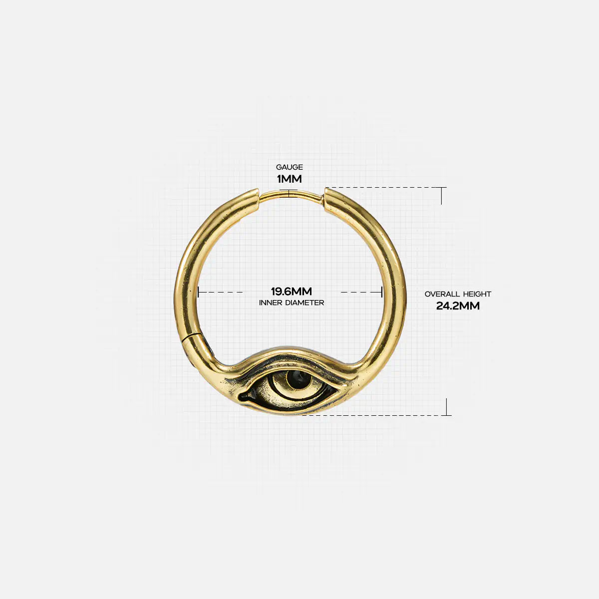 EYELOCK EARRINGS (925 SILVER)