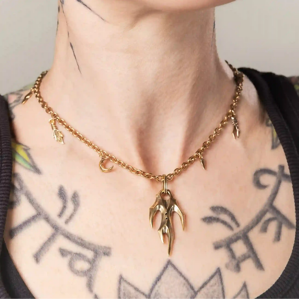 FERAL HUSK NECKLACE (GOLD)