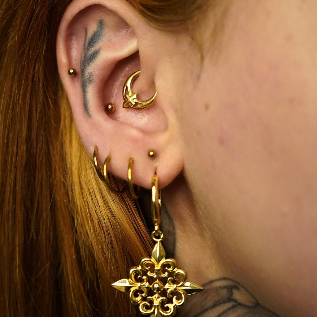 FLEUR-DE-LIS ELEGANCE EARRINGS