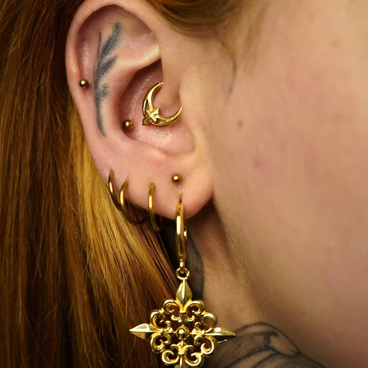 FLEUR-DE-LIS ELEGANCE EARRINGS