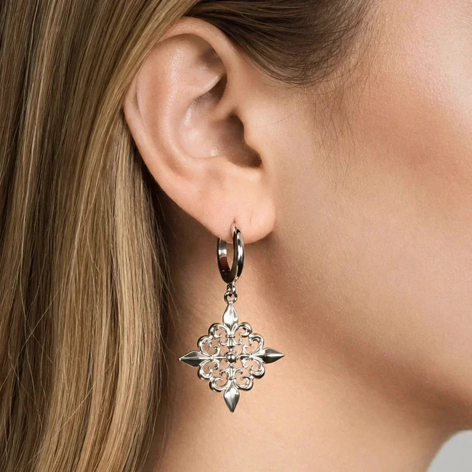 FLEUR-DE-LIS ELEGANCE EARRINGS