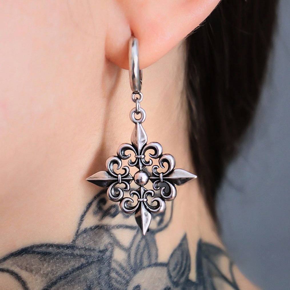 FLEUR-DE-LIS ELEGANCE EARRINGS