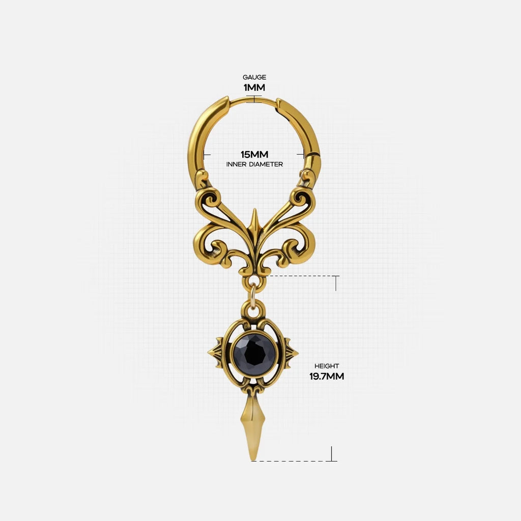 GOTHIC CREST EARRINGS