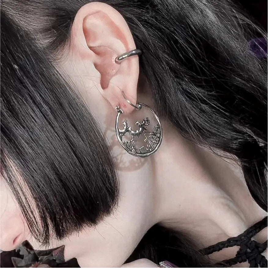 GRAVEYARD BAT EARRINGS