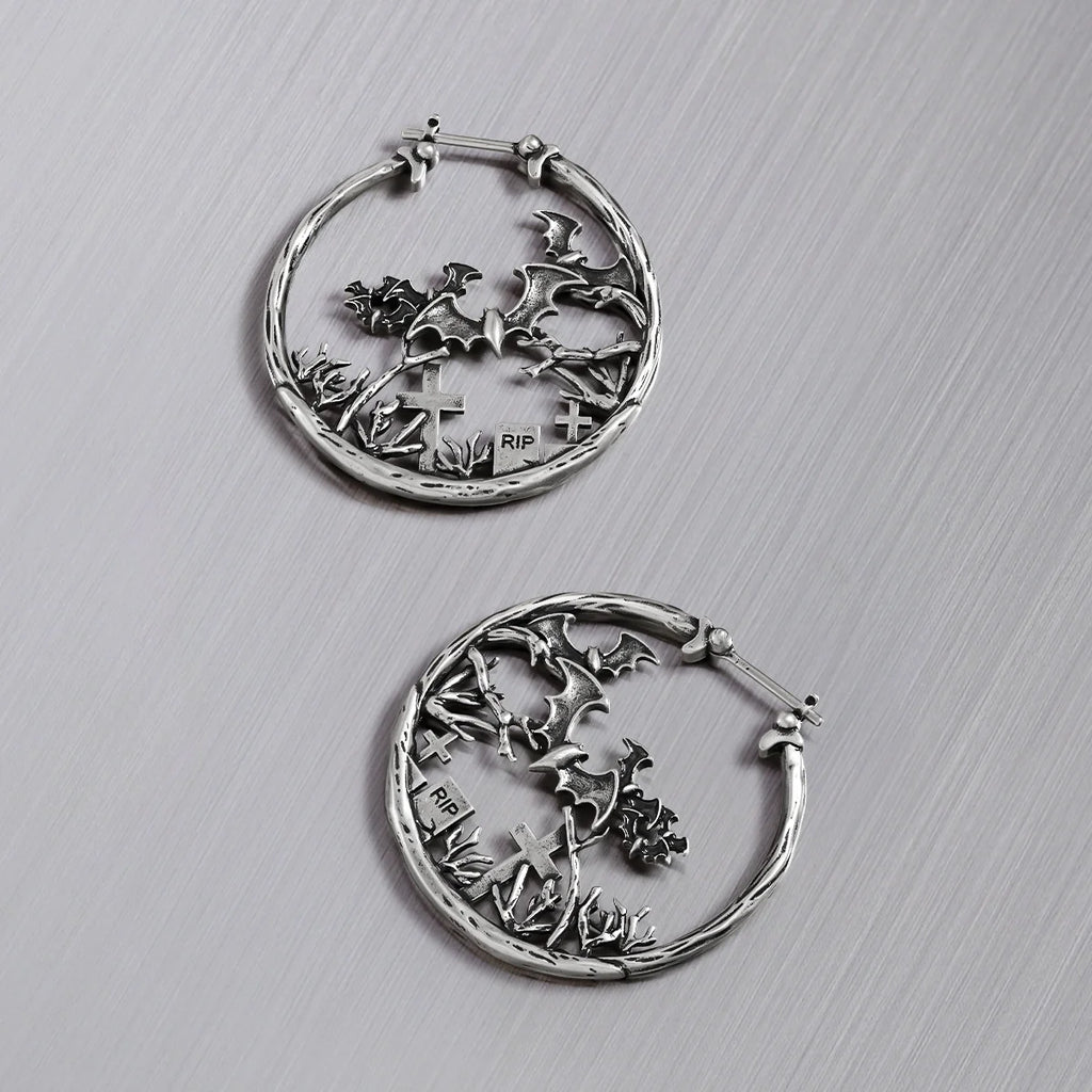GRAVEYARD BAT EARRINGS