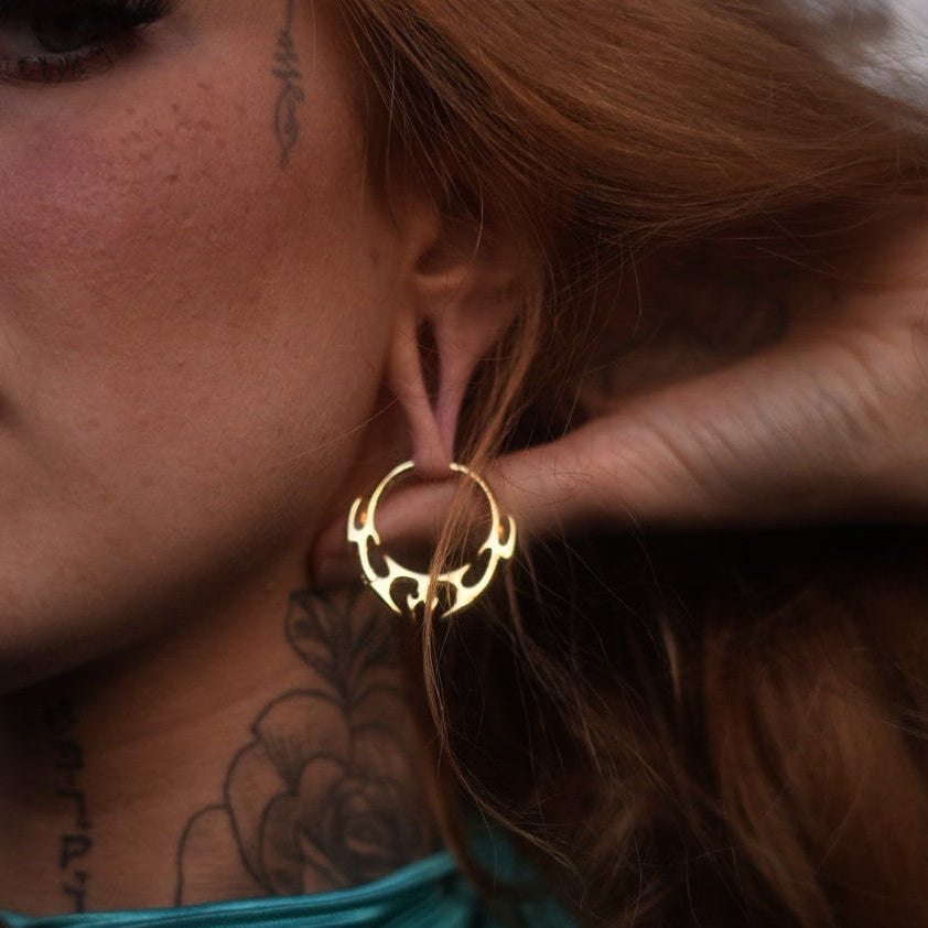 HELLFIRE WING EARRINGS