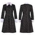 Women's Black Skull-Print Collar Mini Dress - front studio view (1 of 3)