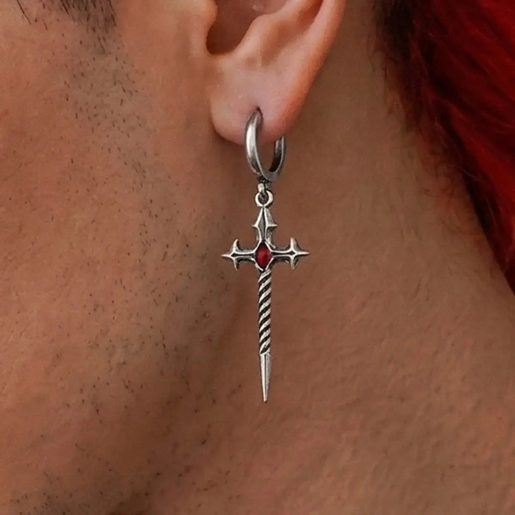 LONGINUS GODPIERCER EARRINGS (925 SILVER)