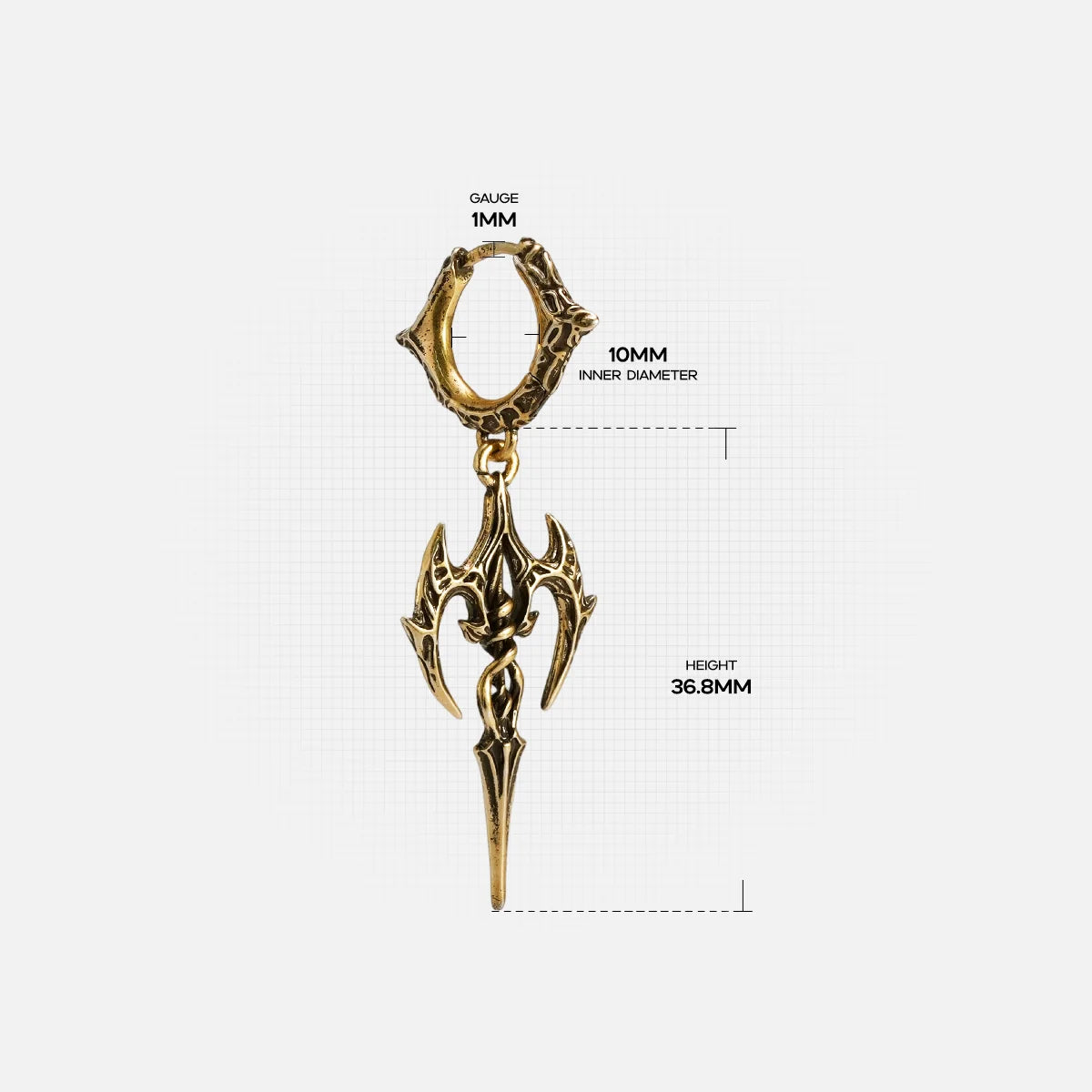 LONGINUS HALO PIERCER EARRINGS