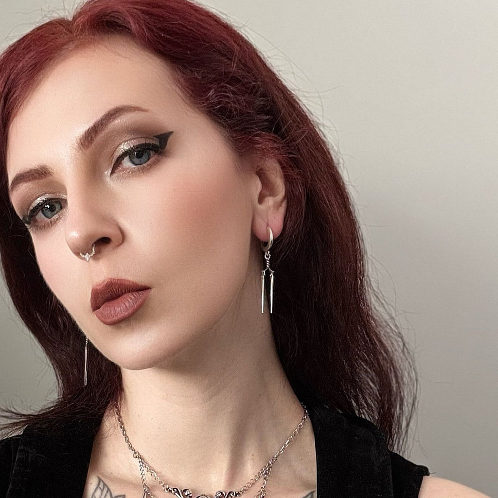 LONGINUS TWIN SPEAR EARRINGS (925 SILVER)