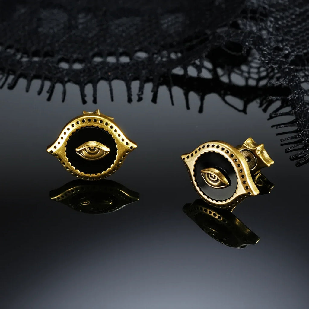MIRROR WITNESS STUD EARRINGS