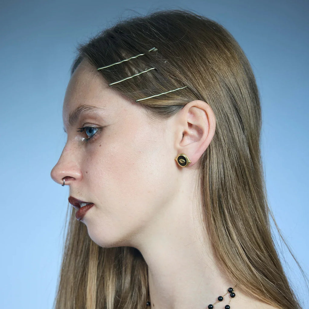 MIRROR WITNESS STUD EARRINGS