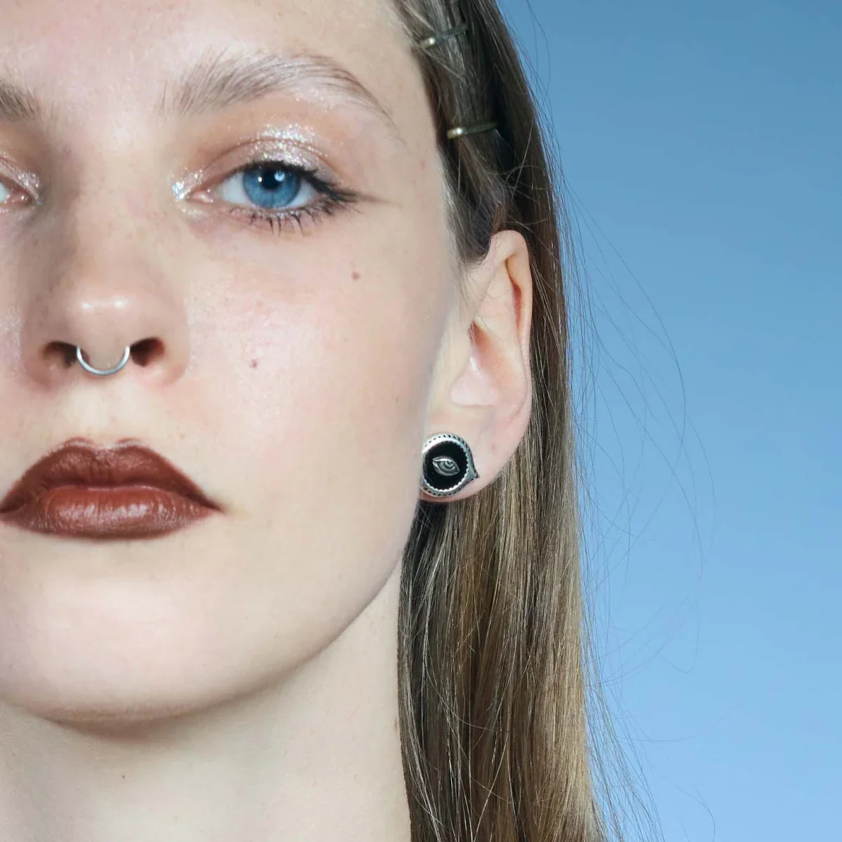 MIRROR WITNESS STUD EARRINGS