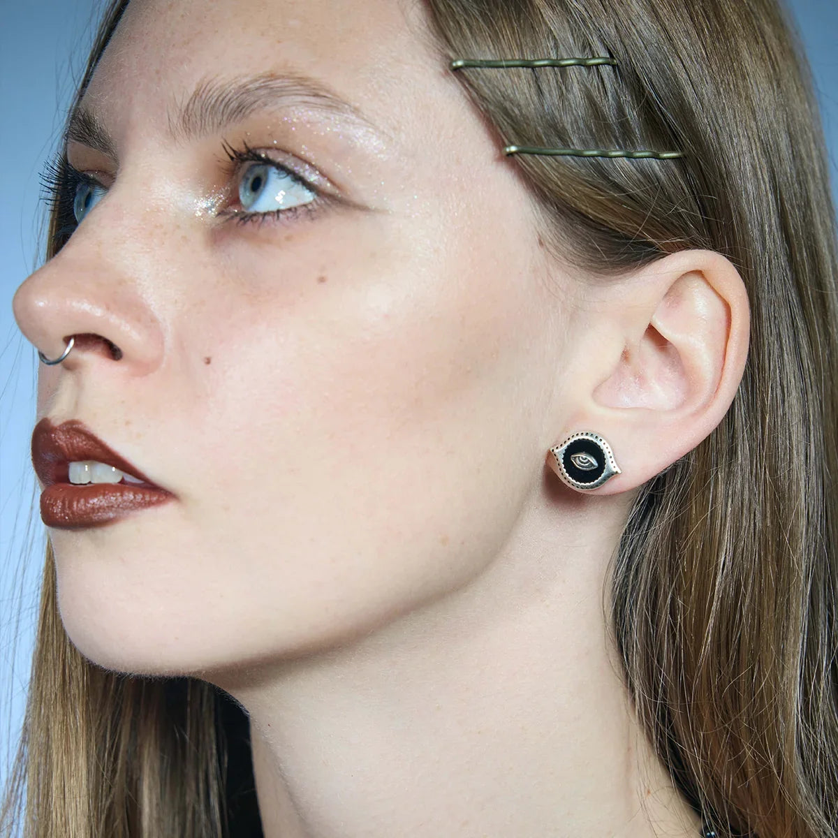 MIRROR WITNESS STUD EARRINGS