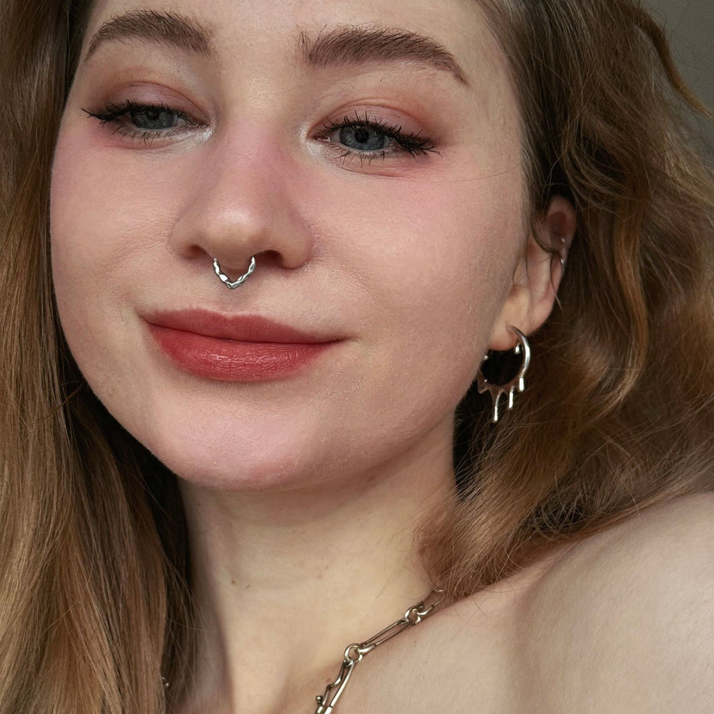 MOLTEN DROP EARRINGS (925 SILVER)