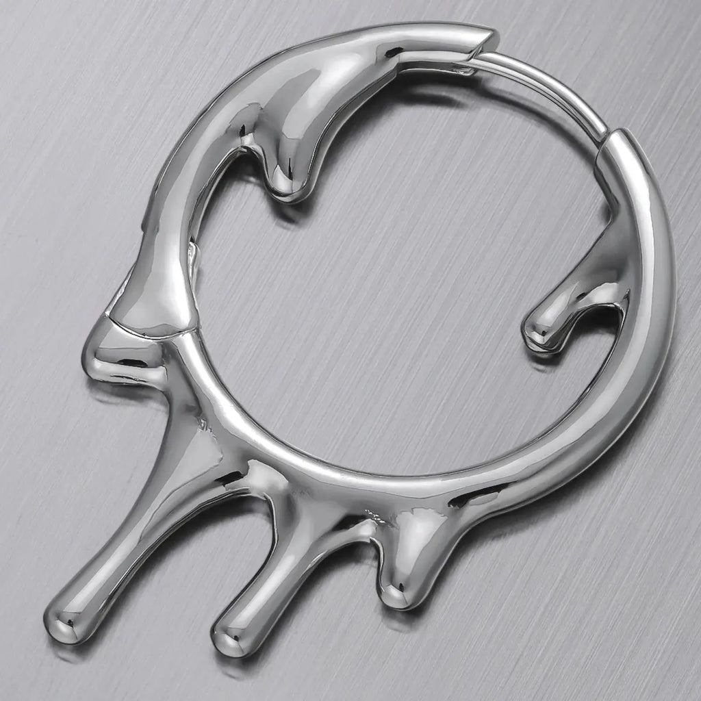 MOLTEN DROP EARRINGS (925 SILVER)
