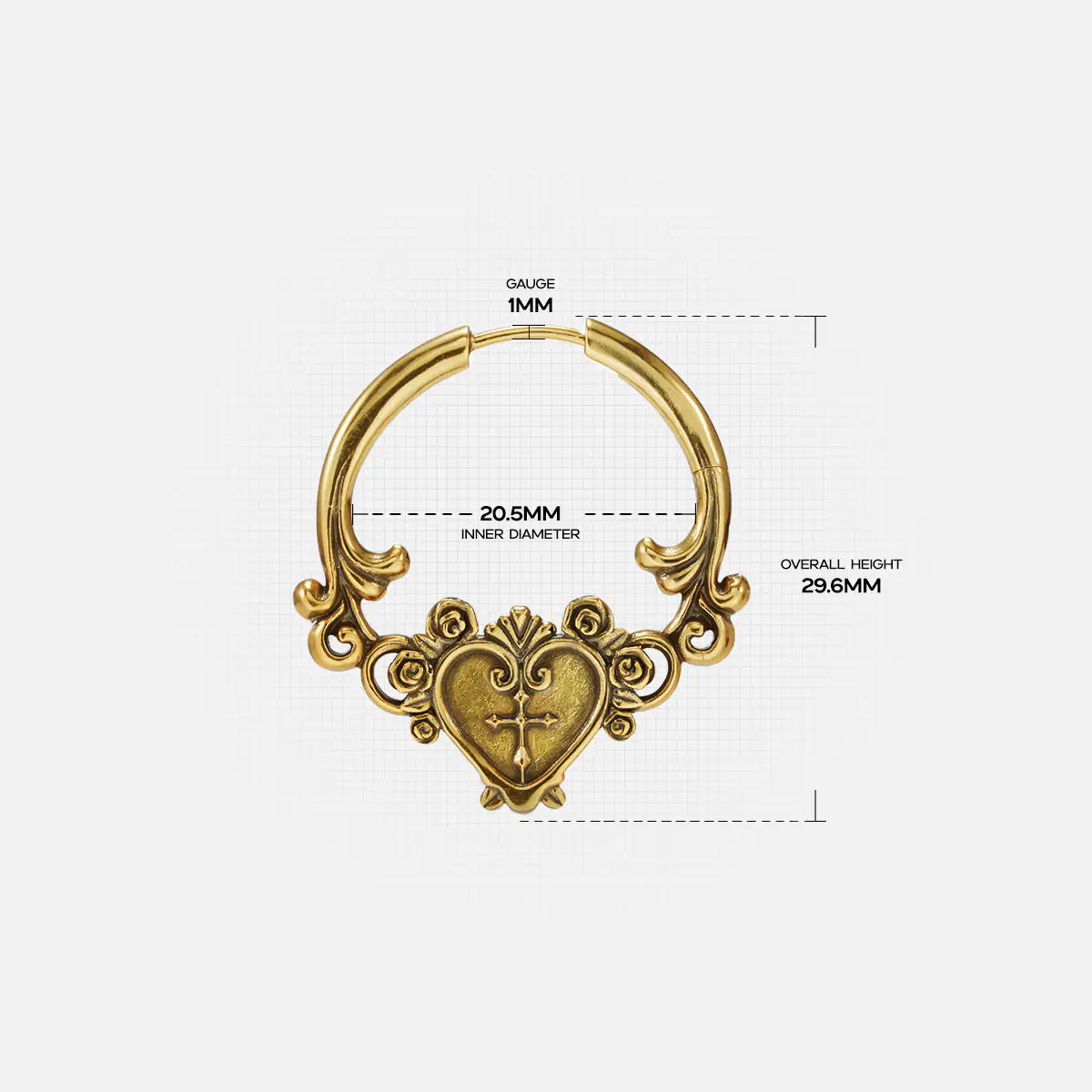 ORNATE AFFECTION EARRINGS (925 SILVER)