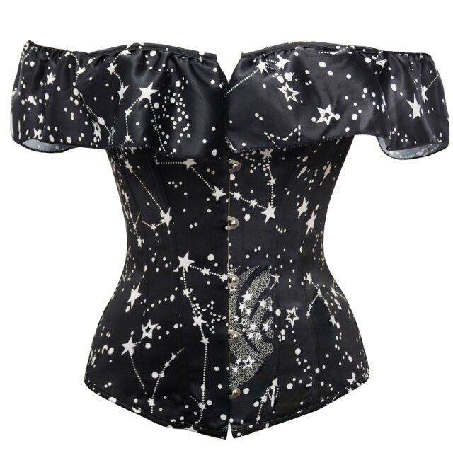 Camilia Midnight Silhouette Corset - Creepy Goth