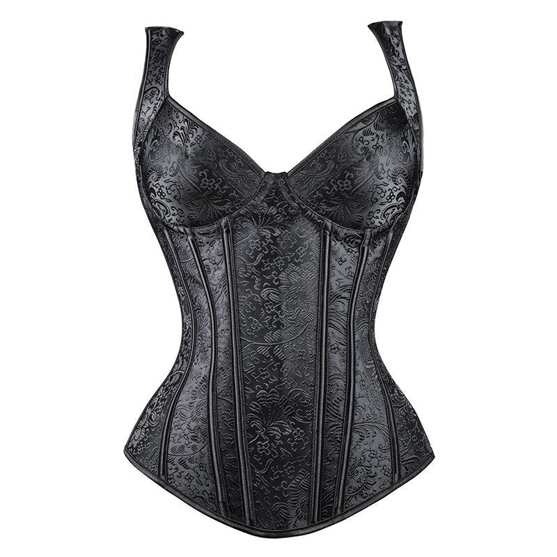 Ravenna Obsidian Curve Corset - Creepy Goth