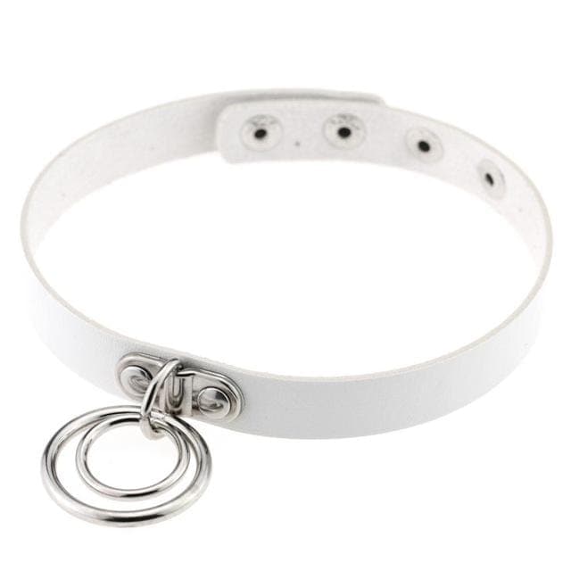 Double Ring Goth Choker - Creepy Goth