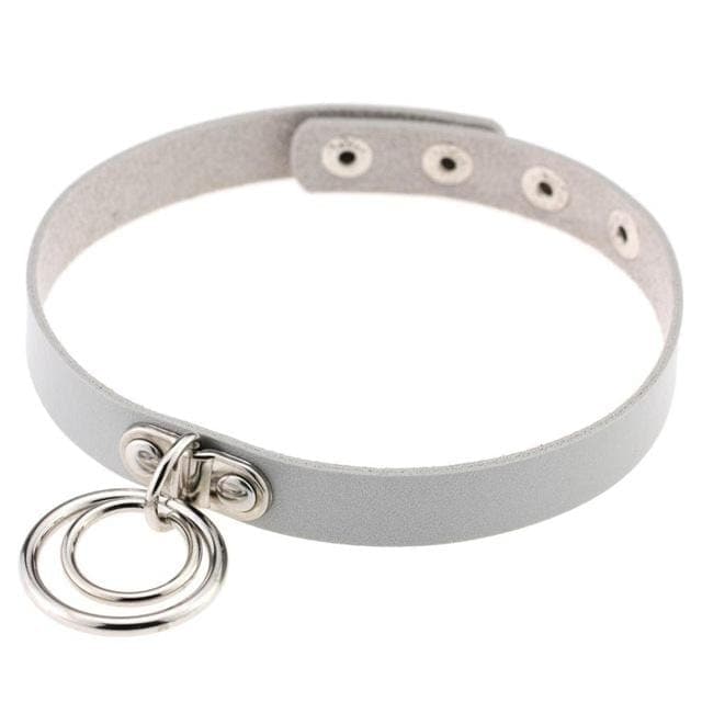 Double Ring Goth Choker - Creepy Goth