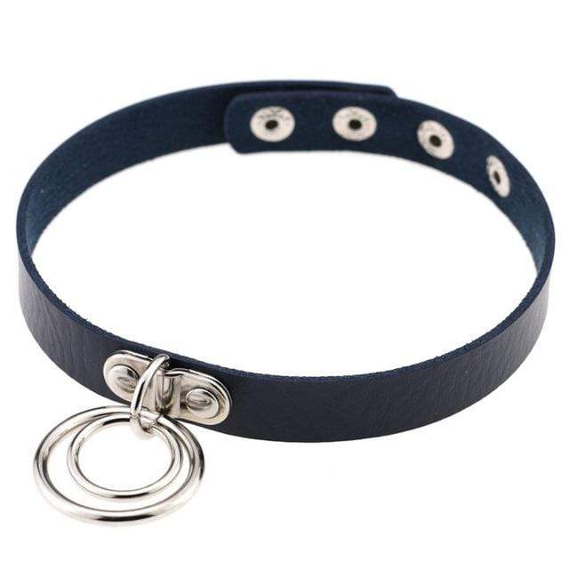 Double Ring Goth Choker - Creepy Goth